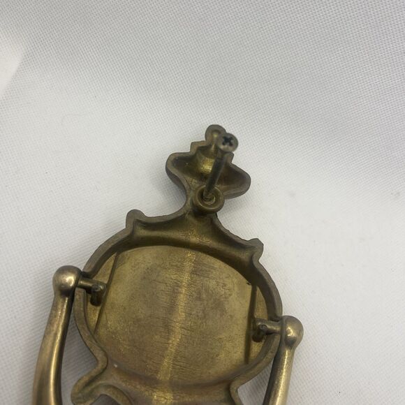 Brass Door Knocker Rustic 9 inch long Vintage Architectural Salvage / Carter’s - Picture 7 of 9